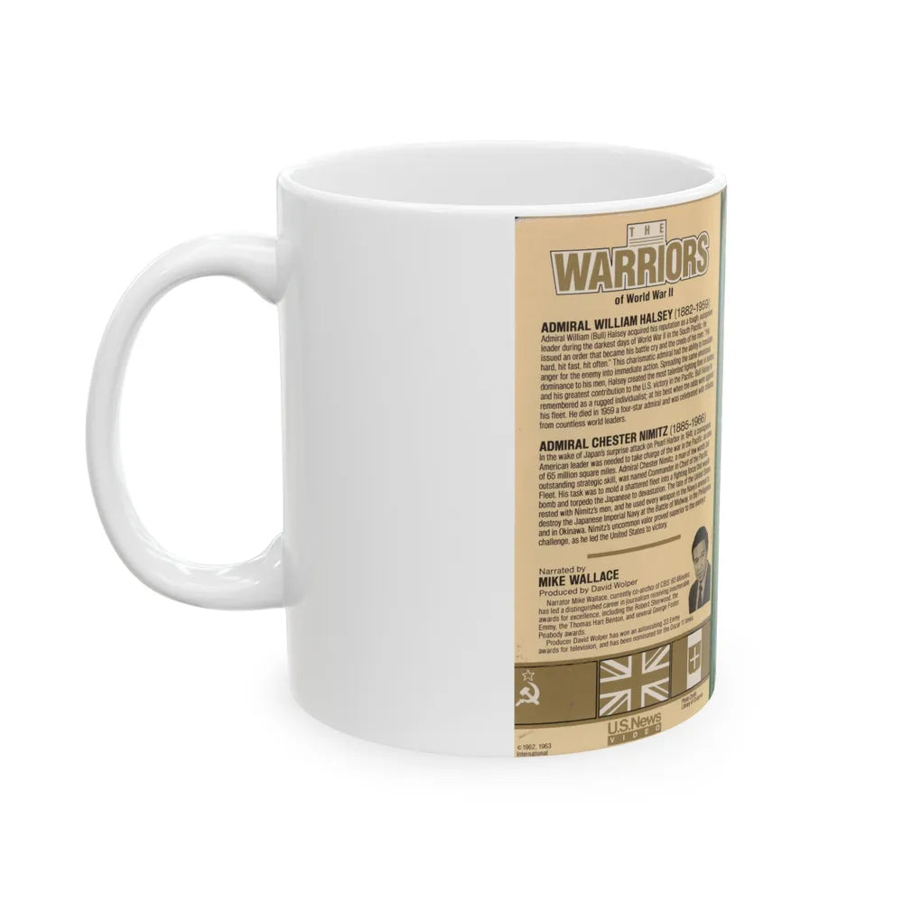 THE WARRIORS OF WORLD WAR 2 (VHS COVER) - White Coffee Mug-Go Mug Yourself