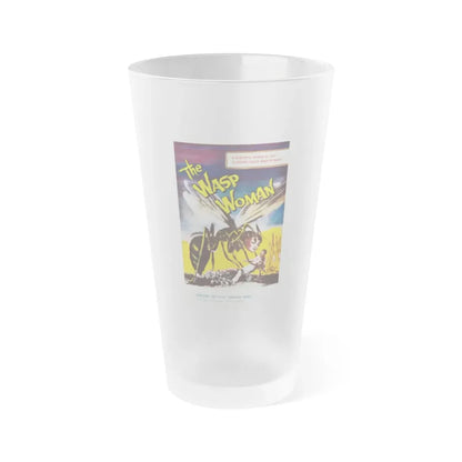 THE WASP WOMAN 1959 Movie Poster - Frosted Pint Glass 16oz 16oz Frosted - Go Mug Yourself