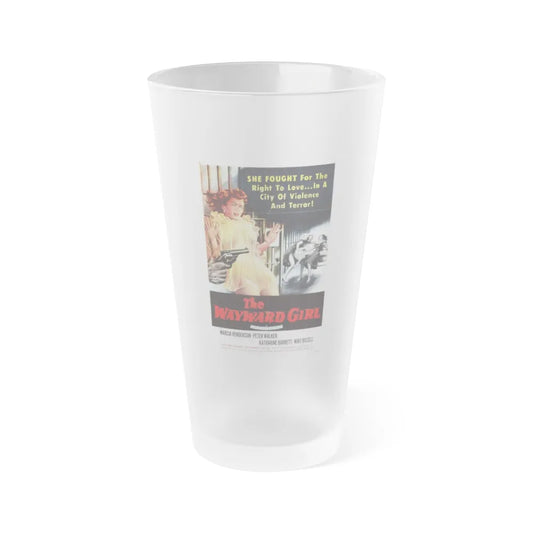 THE WAYWARD GIRL 1959 Movie Poster - Frosted Pint Glass 16oz-16oz-Frosted-Go Mug Yourself