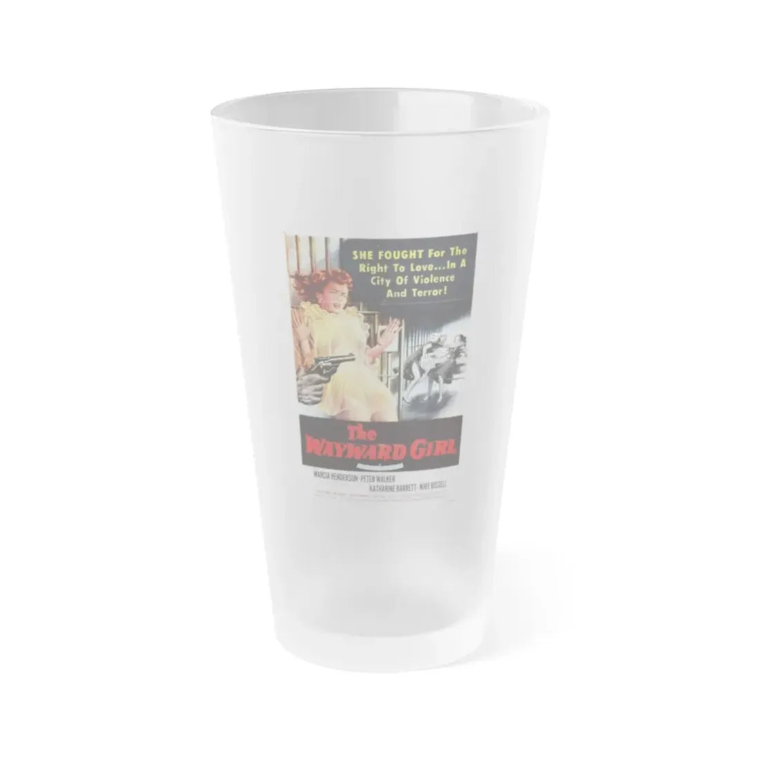 THE WAYWARD GIRL 1959 Movie Poster - Frosted Pint Glass 16oz 16oz Frosted - Go Mug Yourself