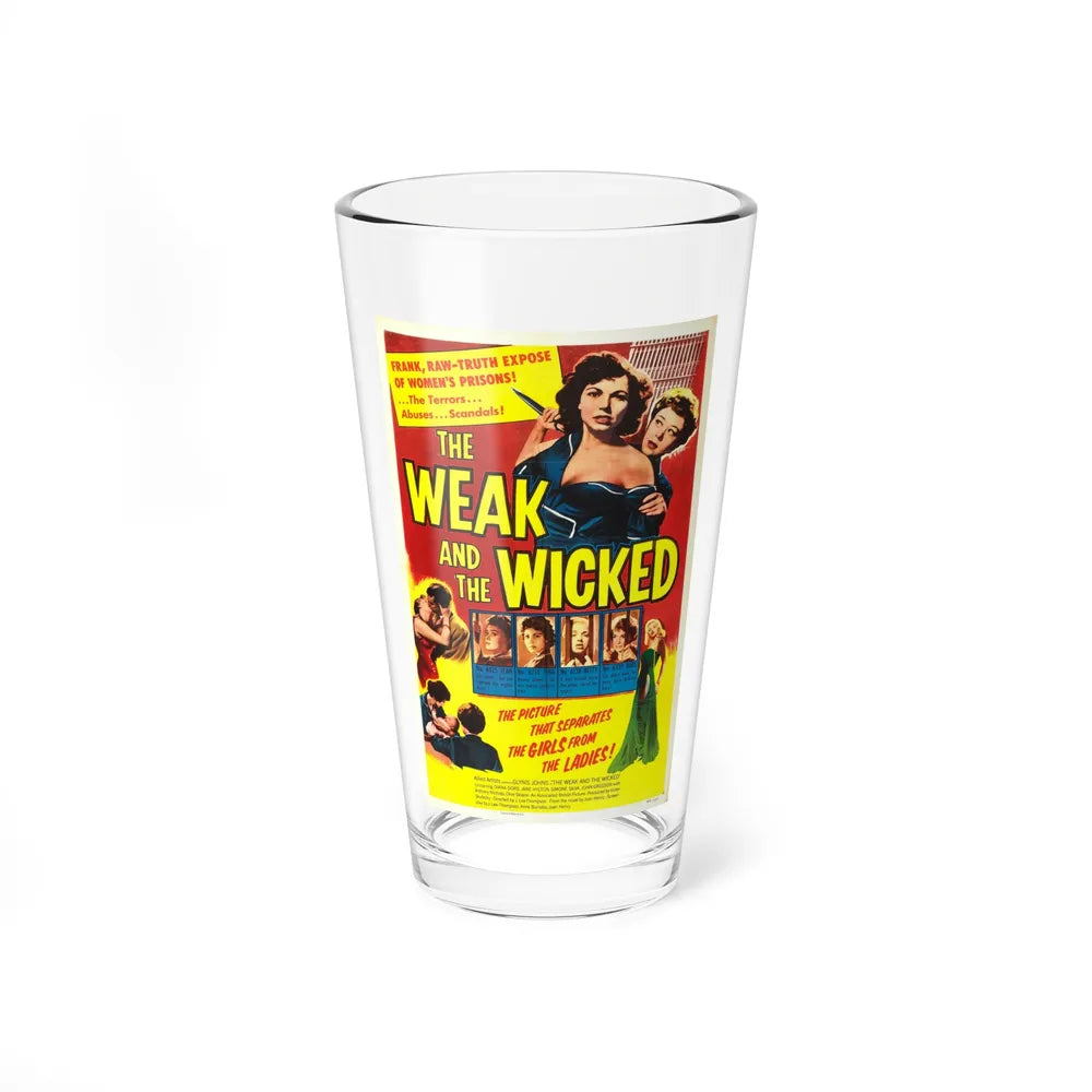 THE WEAK AND THE WICKED 1954 Movie Poster - Pint Glass 16oz-16oz-Go Mug Yourself