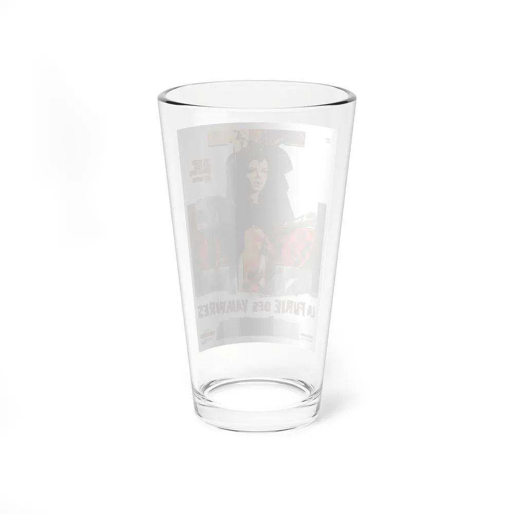 THE WEREWOLF VS THE VAMPIRE WOMEN (FRENCH) 1971 Movie Poster - Pint Glass 16oz-Go Mug Yourself