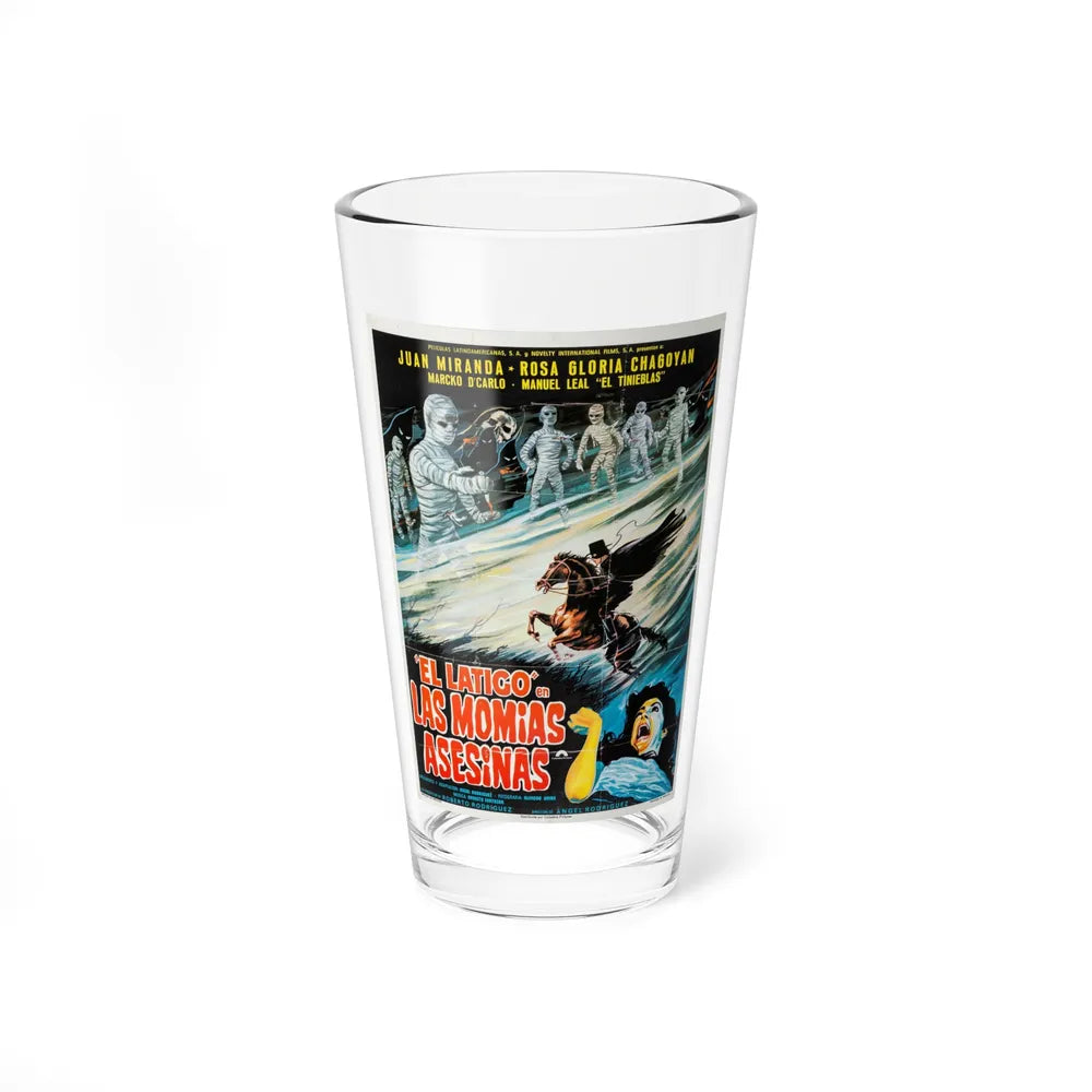 THE WHIP AGAINST MURDEROUS MUMMIES 1980 Movie Poster - Pint Glass 16oz-16oz-Go Mug Yourself