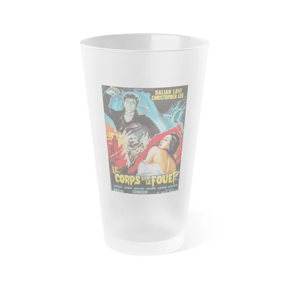 THE WHIP AND THE BODY (FRENCH) 1963 Movie Poster - Frosted Pint Glass 16oz-16oz-Frosted-Go Mug Yourself