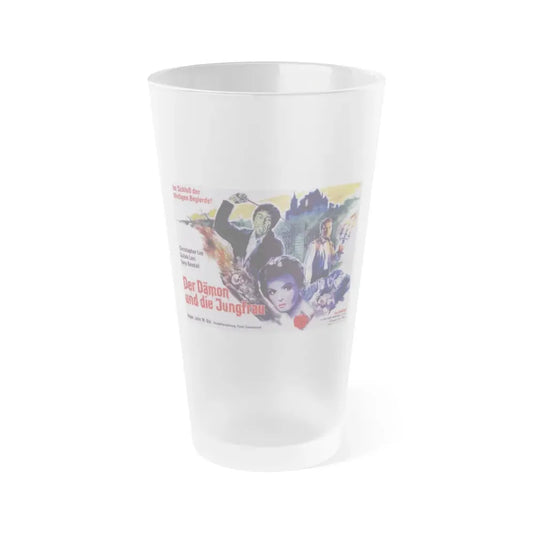 THE WHIP AND THE BODY (GERMAN) 1963 Movie Poster - Frosted Pint Glass 16oz 16oz Frosted - Go Mug Yourself