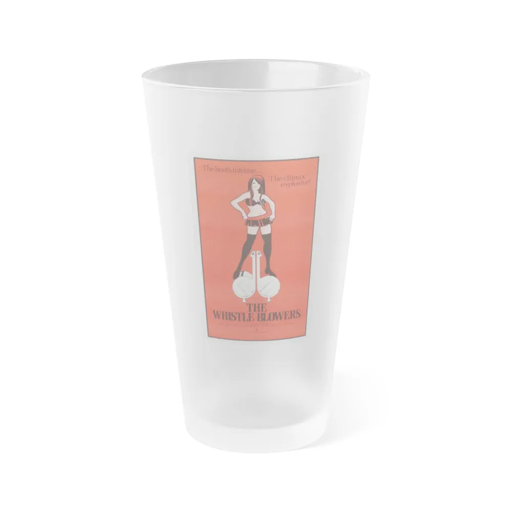 THE WHISTLE BLOWERS 1975 Movie Poster - Frosted Pint Glass 16oz-16oz-Frosted-Go Mug Yourself