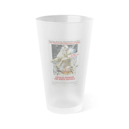 THE WHITE BUFFALO 1977 Movie Poster - Frosted Pint Glass 16oz-16oz-Frosted-Go Mug Yourself