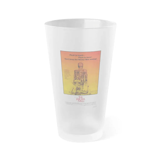 THE WICKER MAN 1973 Movie Poster - Frosted Pint Glass 16oz 16oz Frosted - Go Mug Yourself