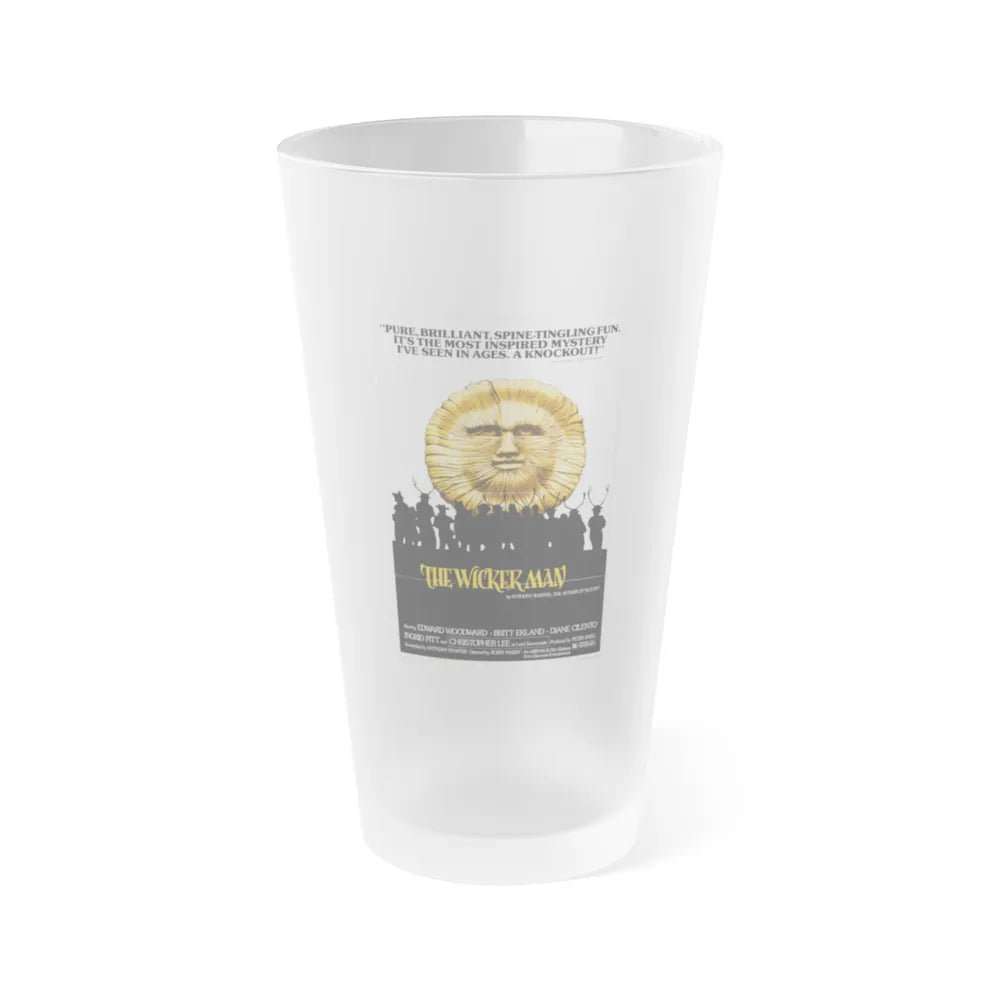 THE WICKER MAN (2) 1973 Movie Poster - Frosted Pint Glass 16oz-16oz-Frosted-Go Mug Yourself