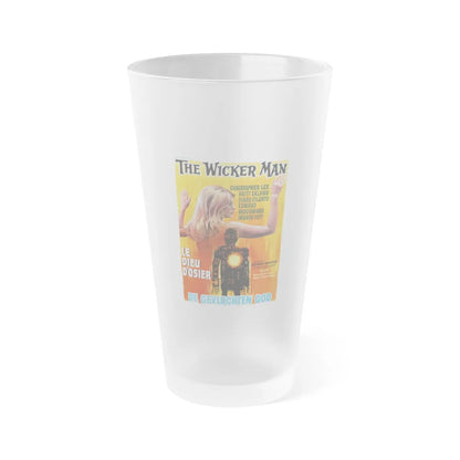 THE WICKER MAN (BELGIAN) 1973 Movie Poster - Frosted Pint Glass 16oz-16oz-Frosted-Go Mug Yourself