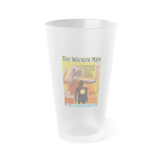 THE WICKER MAN (BELGIAN) 1973 Movie Poster - Frosted Pint Glass 16oz 16oz Frosted - Go Mug Yourself