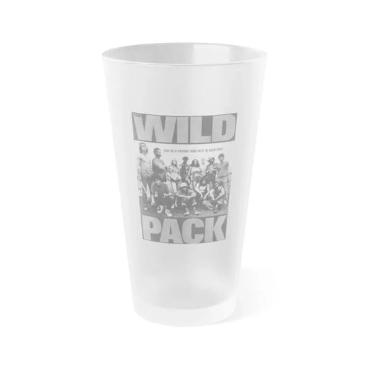 THE WILD PACK 1972 Movie Poster - Frosted Pint Glass 16oz 16oz Frosted - Go Mug Yourself