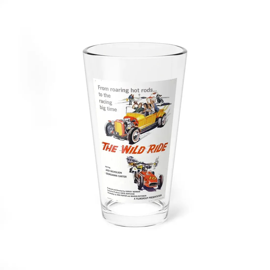 THE WILD RIDE 1960 Movie Poster - Pint Glass 16oz 16oz - Go Mug Yourself