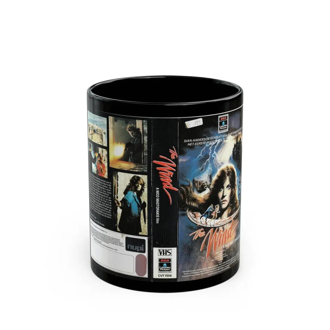 THE WIND (VHS COVER) - Black Coffee Mug 11oz - Go Mug Yourself