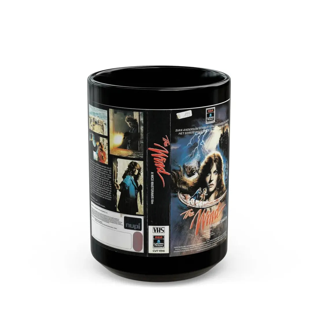 THE WIND (VHS COVER) - Black Coffee Mug 15oz - Go Mug Yourself