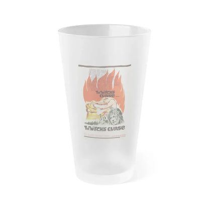 THE WITCH'S CURSE 1962 Movie Poster - Frosted Pint Glass 16oz 16oz Frosted - Go Mug Yourself