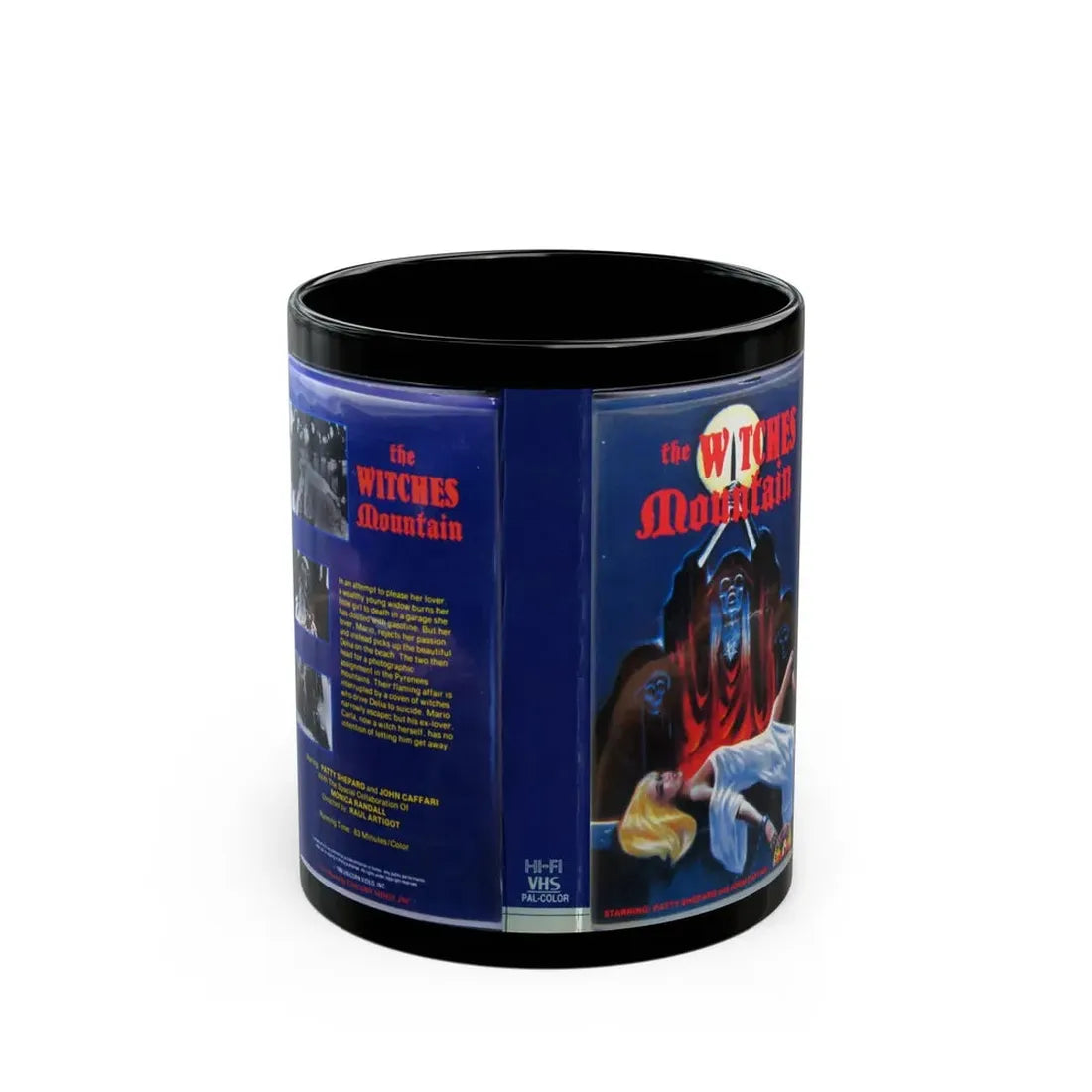 THE WITCHES MOUNTAIN (VHS COVER) - Black Coffee Mug 11oz - Go Mug Yourself