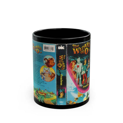 THE WIZARD OF OZ THE ANIMATED SERIES FEARLESS (VHS COVER) - Black Coffee Mug-11oz-Go Mug Yourself