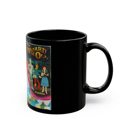 THE WIZARD OF OZ THE ANIMATED SERIES FEARLESS (VHS COVER) - Black Coffee Mug-Go Mug Yourself