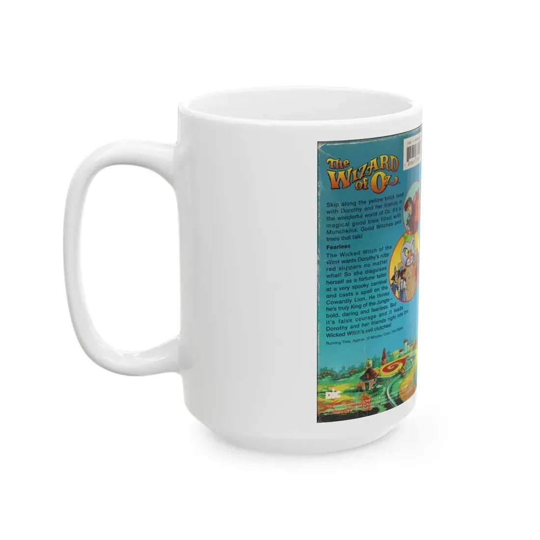 THE WIZARD OF OZ THE ANIMATED SERIES FEARLESS (VHS COVER) - White Coffee Mug - Go Mug Yourself
