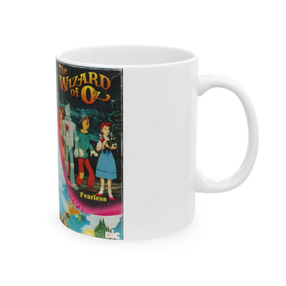 THE WIZARD OF OZ THE ANIMATED SERIES FEARLESS (VHS COVER) - White Coffee Mug-Go Mug Yourself