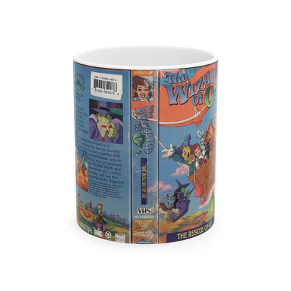 THE WIZARD OF OZ THE ANIMATED SERIES THE RESCUE OF OZ (VHS COVER) - White Coffee Mug 11oz - Go Mug Yourself