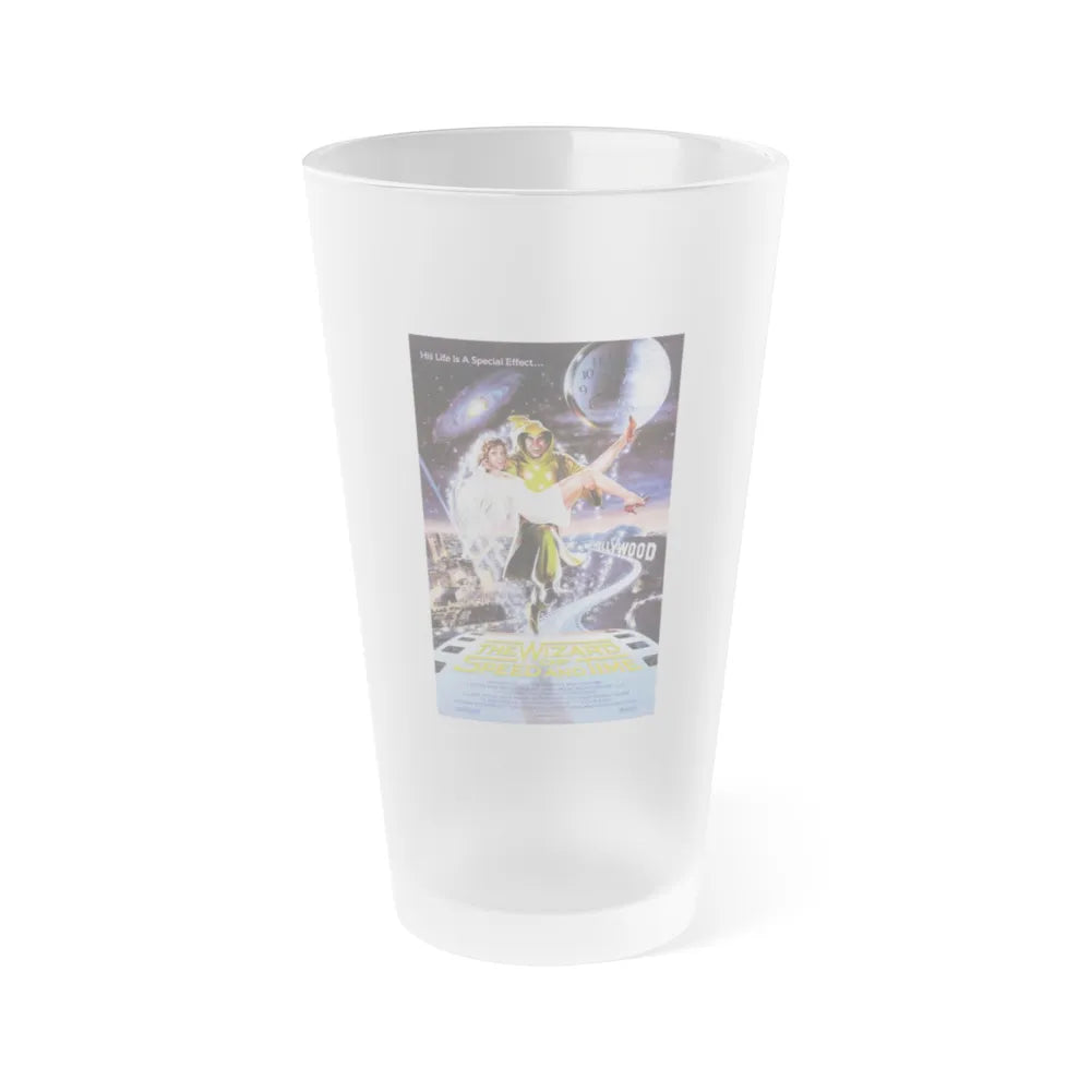 THE WIZARD OF SPEED AND TIME 1988 Movie Poster - Frosted Pint Glass 16oz-16oz-Frosted-Go Mug Yourself