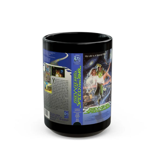 THE WIZARD OF SPEED AND TIME 2 (VHS COVER) - Black Coffee Mug-15oz-Go Mug Yourself