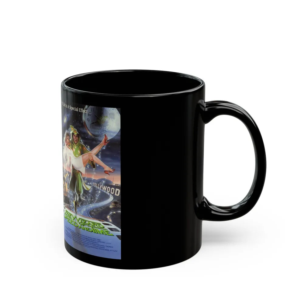 THE WIZARD OF SPEED AND TIME 2 (VHS COVER) - Black Coffee Mug-Go Mug Yourself