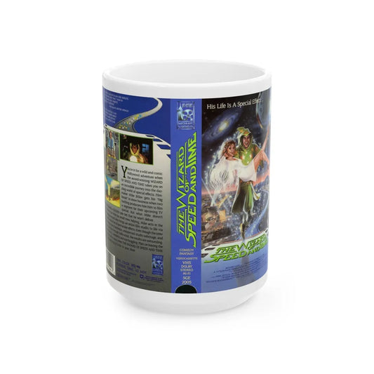 THE WIZARD OF SPEED AND TIME 2 (VHS COVER) - White Coffee Mug-15oz-Go Mug Yourself