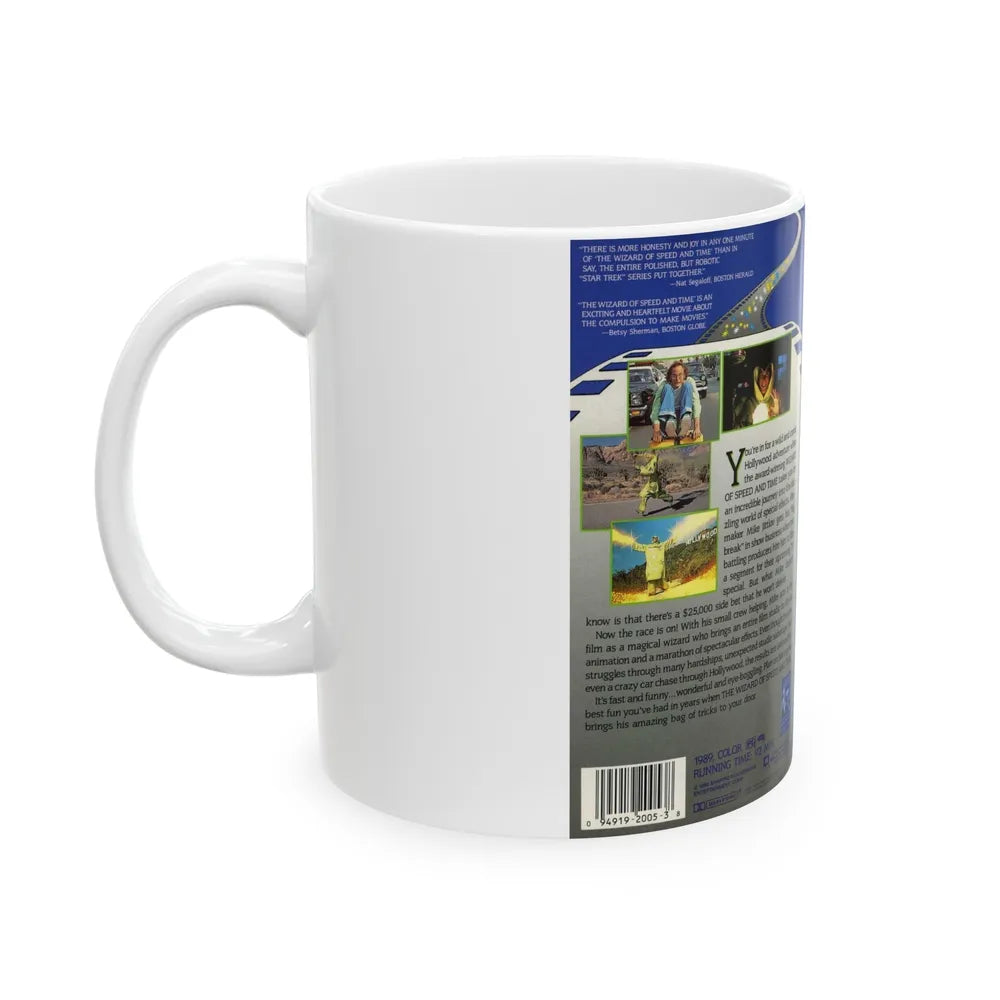 THE WIZARD OF SPEED AND TIME 2 (VHS COVER) - White Coffee Mug-Go Mug Yourself