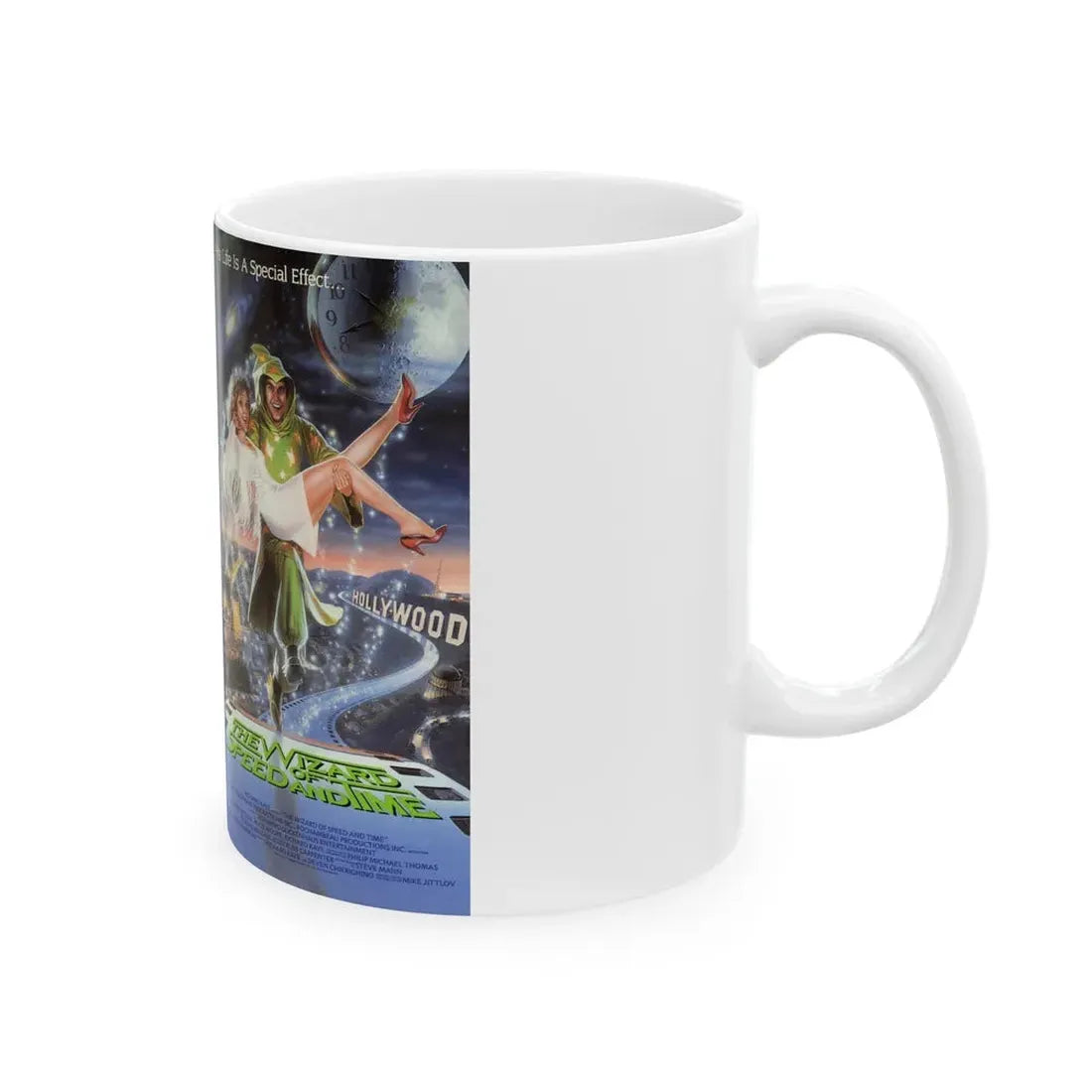 THE WIZARD OF SPEED AND TIME 2 (VHS COVER) - White Coffee Mug - Go Mug Yourself