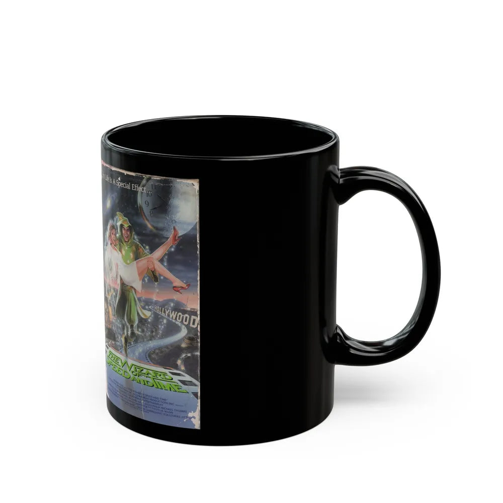 THE WIZARD OF SPEED AND TIME (VHS COVER) - Black Coffee Mug-Go Mug Yourself