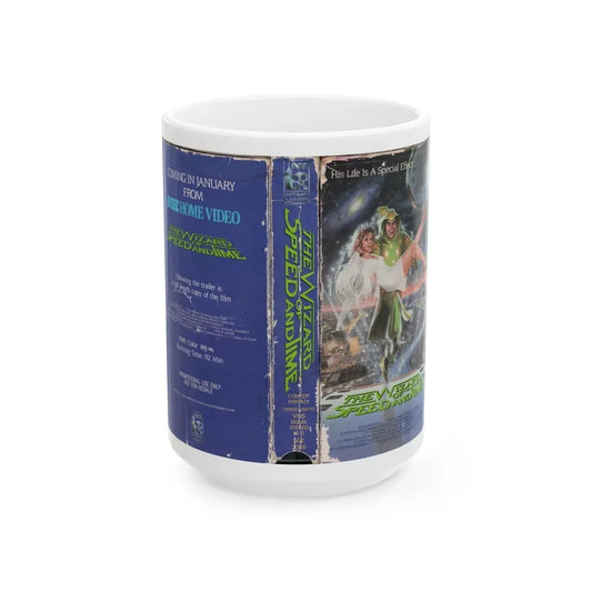THE WIZARD OF SPEED AND TIME (VHS COVER) - White Coffee Mug 15oz - Go Mug Yourself
