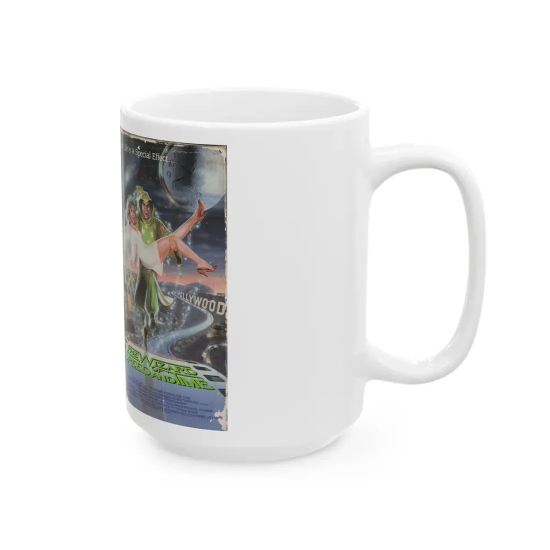 THE WIZARD OF SPEED AND TIME (VHS COVER) - White Coffee Mug - Go Mug Yourself