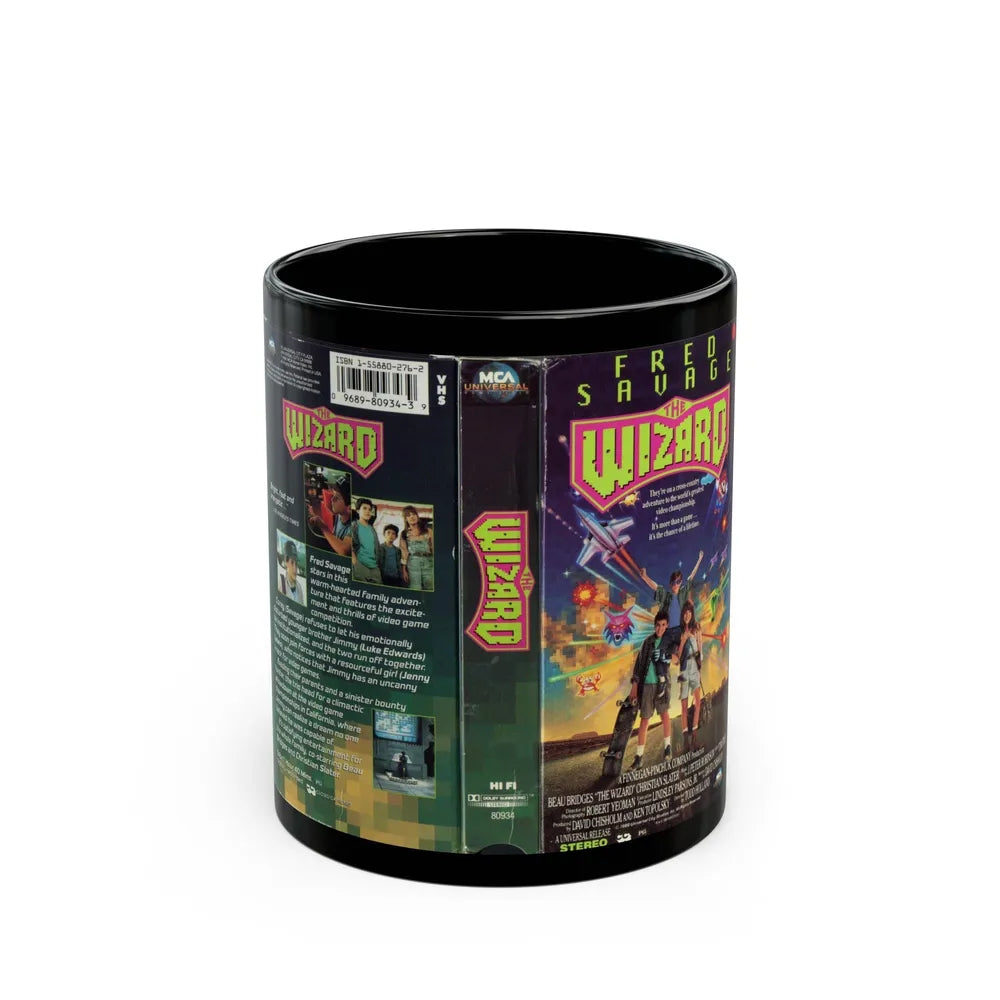 THE WIZARD (VHS COVER) - Black Coffee Mug-11oz-Go Mug Yourself