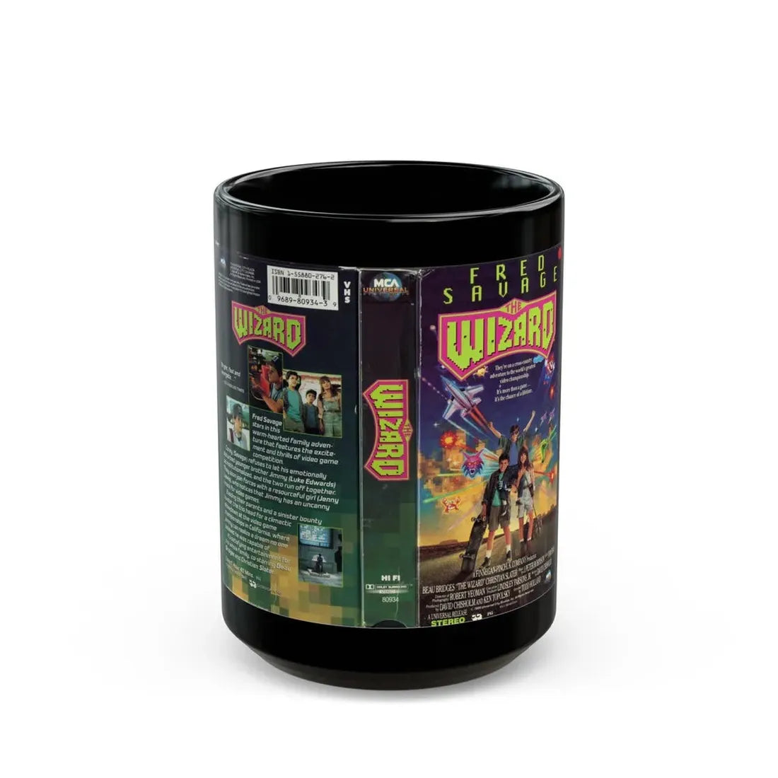 THE WIZARD (VHS COVER) - Black Coffee Mug 15oz - Go Mug Yourself