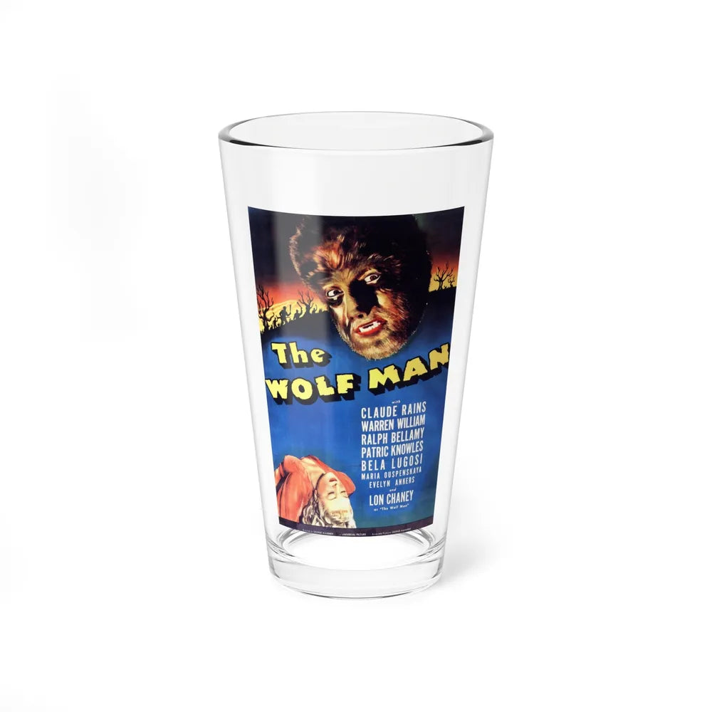 THE WOLF MAN 1941 Movie Poster - Pint Glass 16oz-16oz-Go Mug Yourself