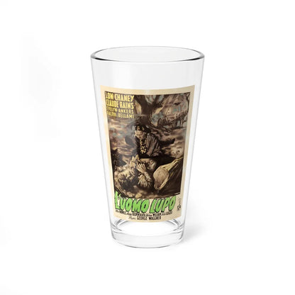 THE WOLF MAN (ITALIAN) 1941 Movie Poster - Pint Glass 16oz-16oz-Go Mug Yourself