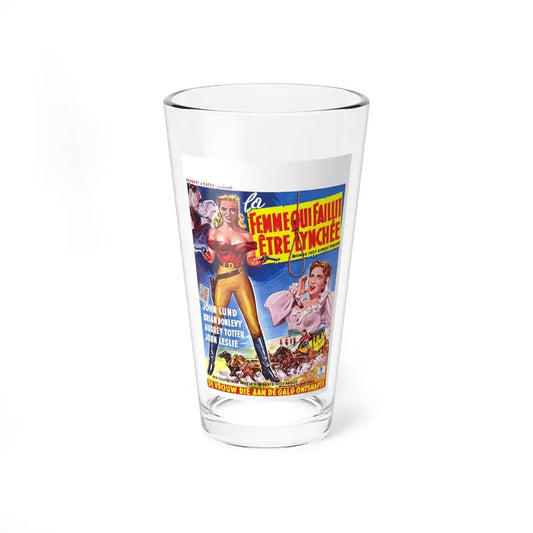 THE WOMAN THEY ALMOST LYNCHED 1953 Movie Poster - Pint Glass 16oz 16oz - Go Mug Yourself