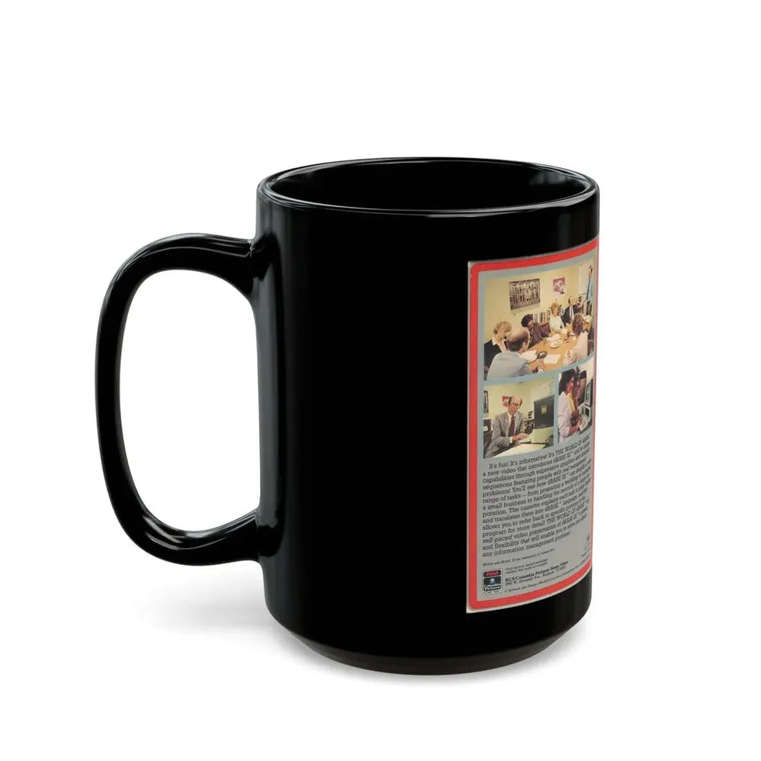 THE WORLD OF DBASE (VHS COVER) - Black Coffee Mug - Go Mug Yourself