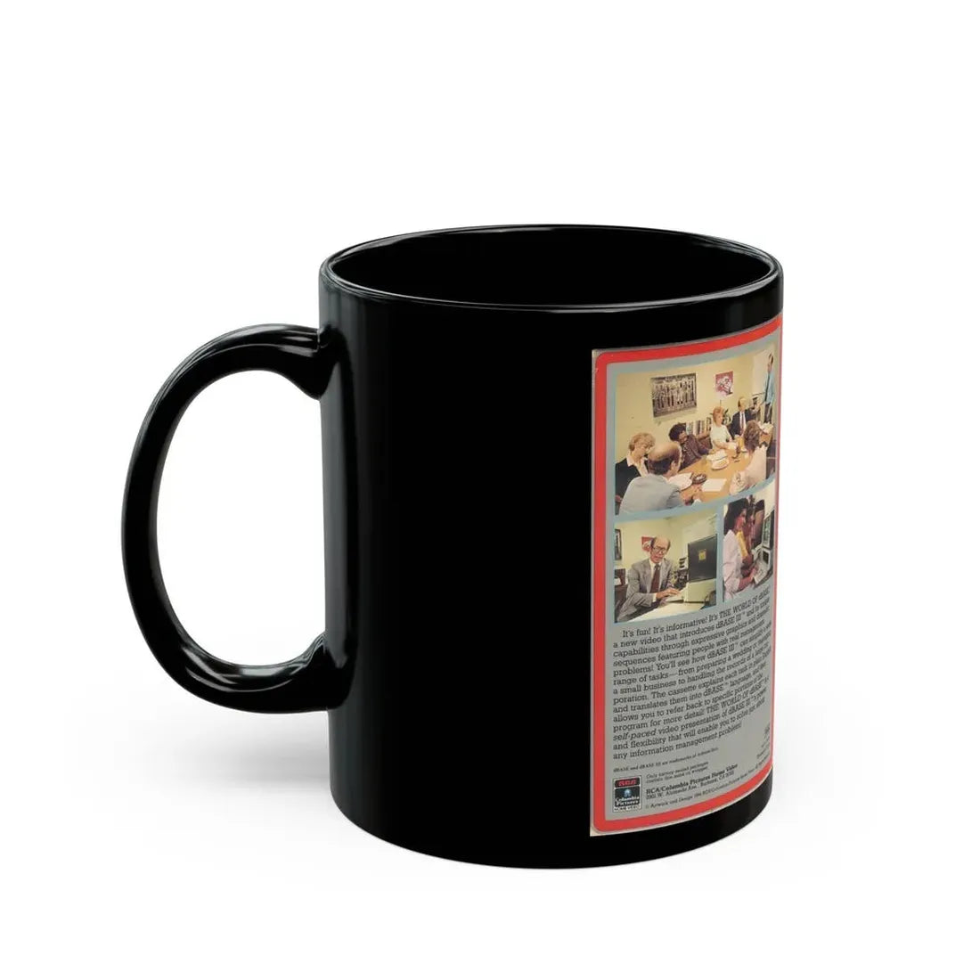 THE WORLD OF DBASE (VHS COVER) - Black Coffee Mug - Go Mug Yourself