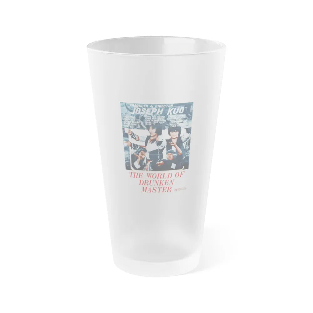 THE WORLD OF DRUNKEN MASTER 1979 Movie Poster - Frosted Pint Glass 16oz-16oz-Frosted-Go Mug Yourself