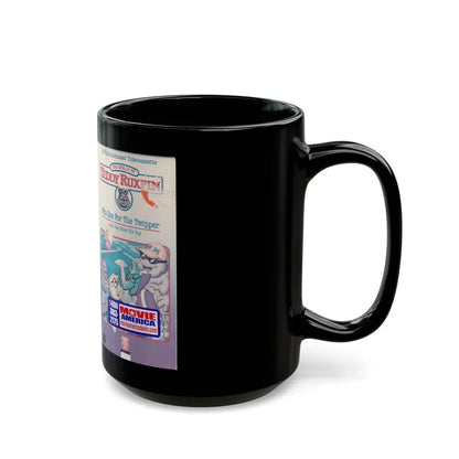 THE WORLD OF TEDDY RUXPIN WIN WON FOR THE TWIPPER (VHS COVER) - Black Coffee Mug - Go Mug Yourself