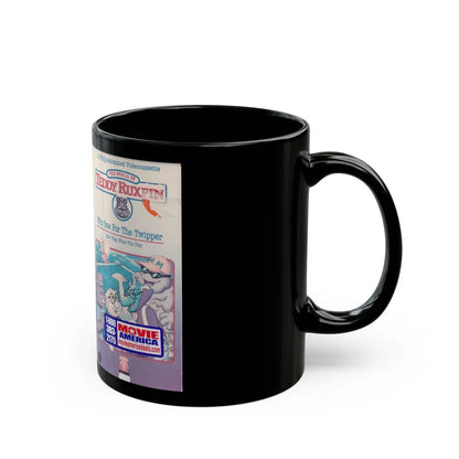 THE WORLD OF TEDDY RUXPIN WIN WON FOR THE TWIPPER (VHS COVER) - Black Coffee Mug-Go Mug Yourself