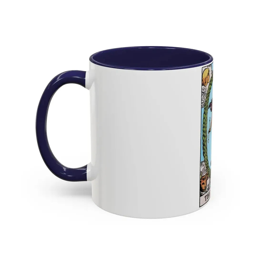 The World (Tarot Card) Accent Coffee Mug - Go Mug Yourself