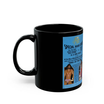 THE WWF WRESTLING CLASSIC (VHS COVER) - Black Coffee Mug-Go Mug Yourself