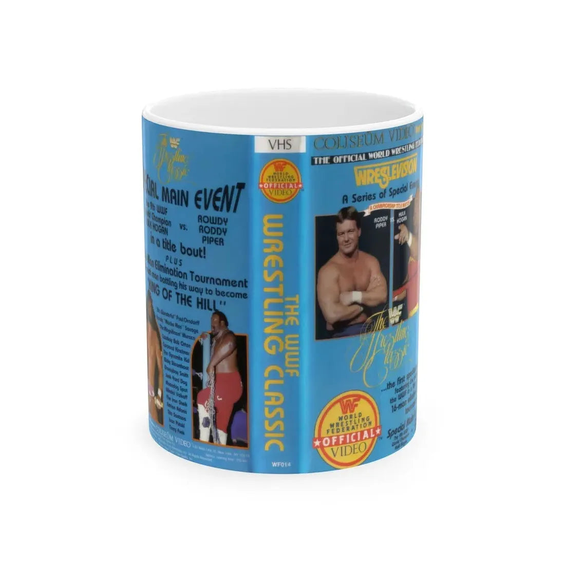 THE WWF WRESTLING CLASSIC (VHS COVER) - White Coffee Mug 11oz - Go Mug Yourself
