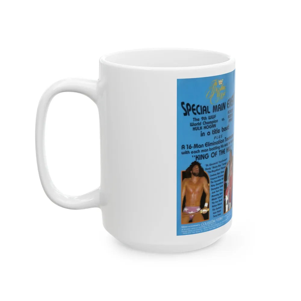 THE WWF WRESTLING CLASSIC (VHS COVER) - White Coffee Mug-Go Mug Yourself