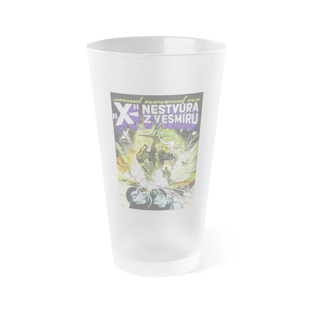 THE X FROM OUTER SPACE 1967 Movie Poster - Frosted Pint Glass 16oz-16oz-Frosted-Go Mug Yourself